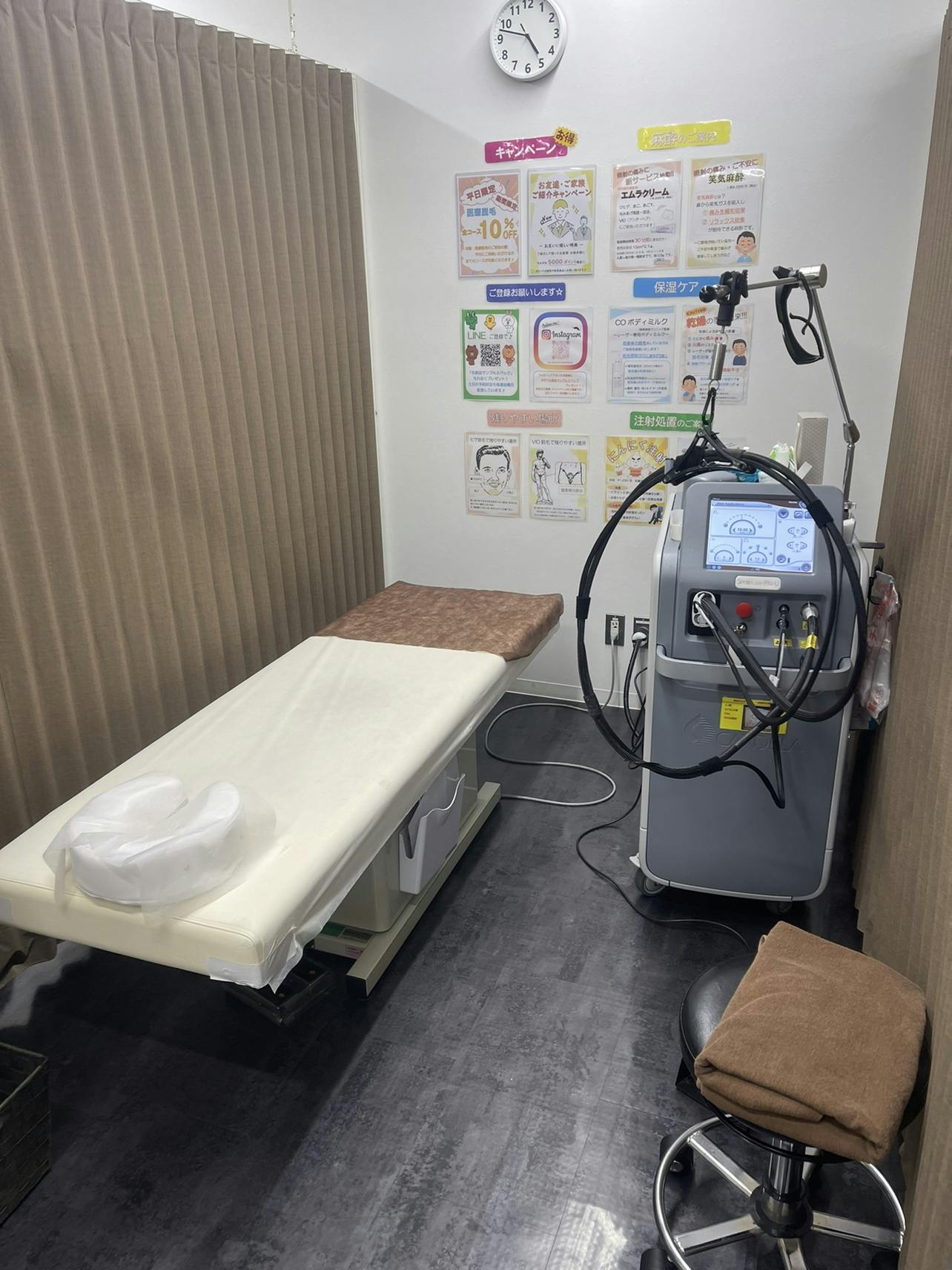 湘南美容クリニック メンズレーザー西新宿院施術室