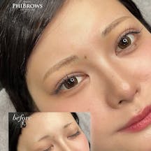 【女性・眉】毛並み+パウダーアートメイク_before_aftar