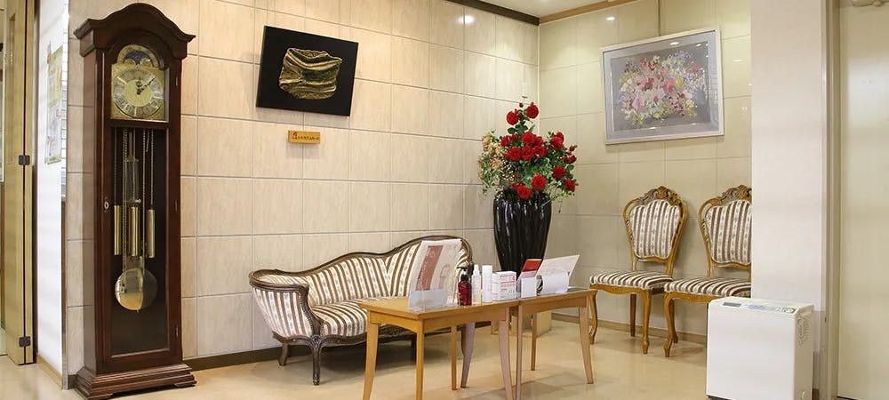 おおわきレディスクリニック待合室