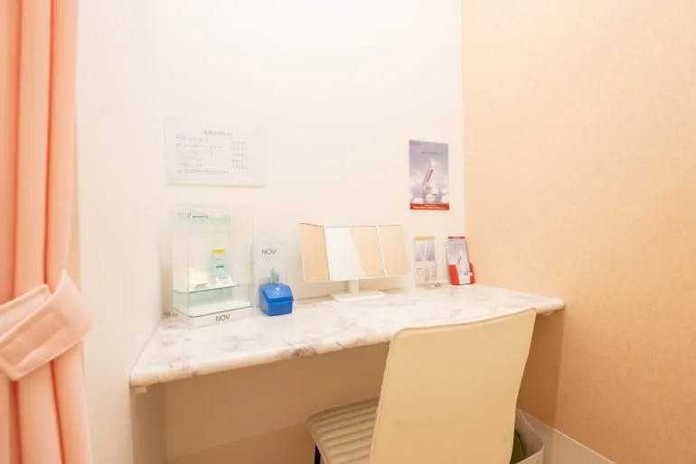 名取つちやま皮ふ科授乳室 パウダールーム