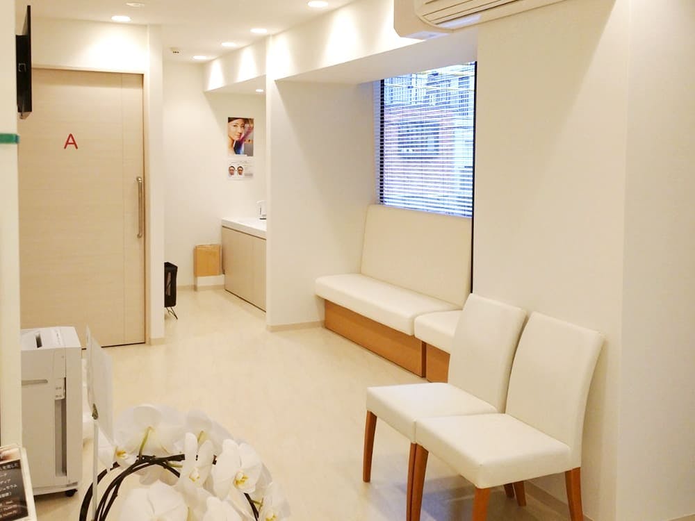 Mスキンケアクリニック自由が丘院待合室