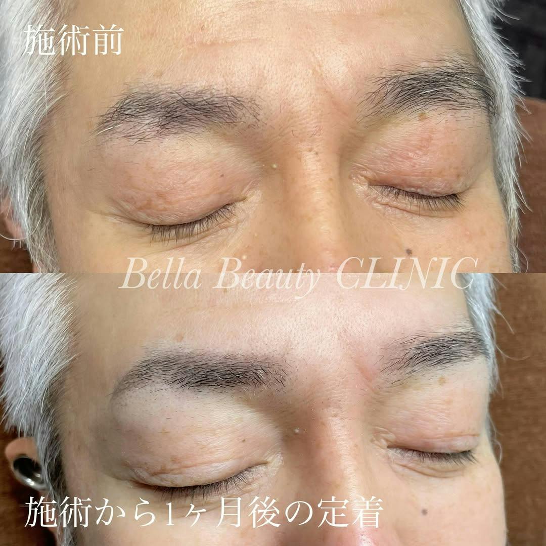 【眉】パウダーアートメイク(2D)_before_aftar