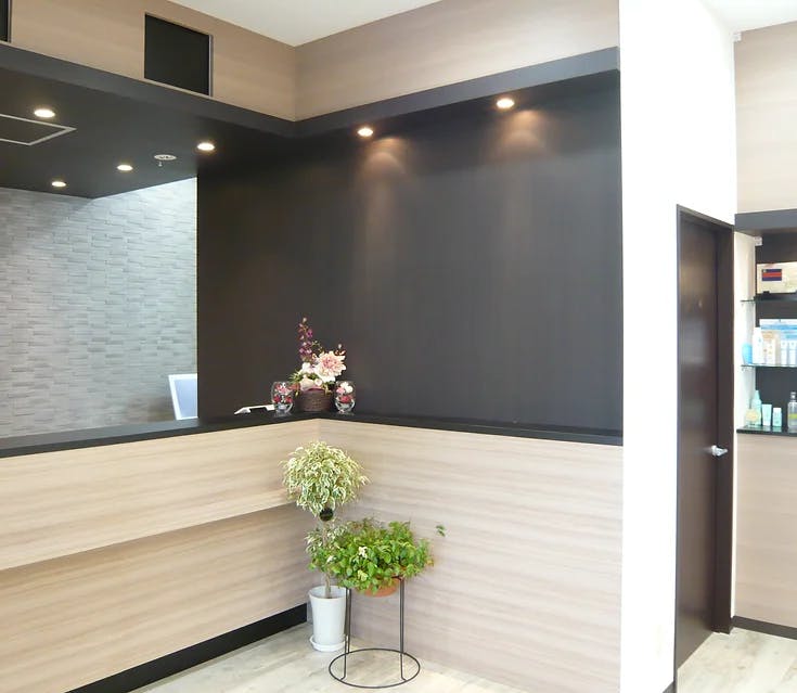 かわしま皮膚科受付