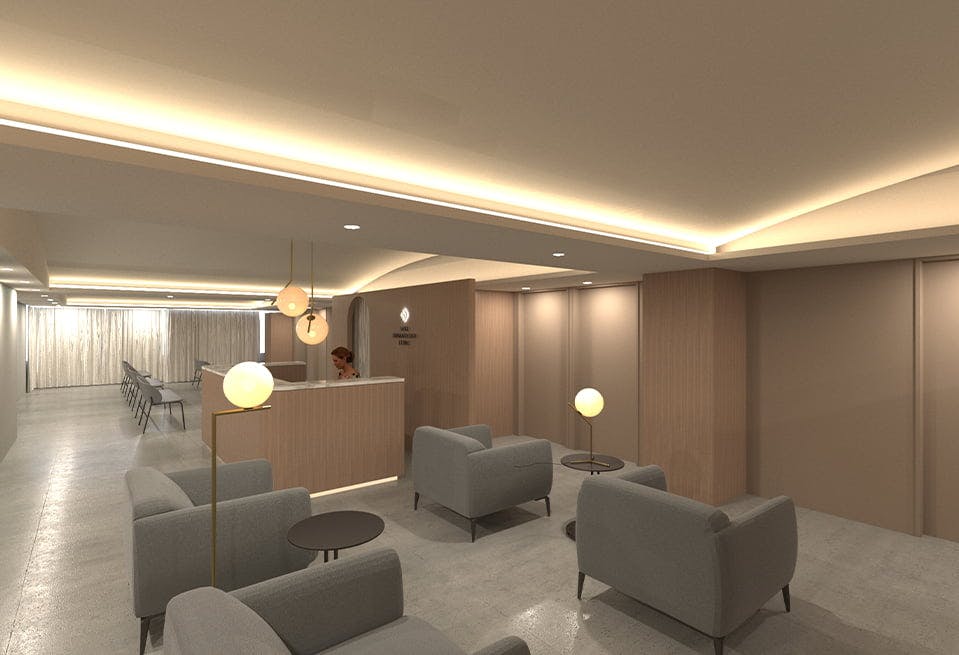 咲皮ふ科クリニック待合室