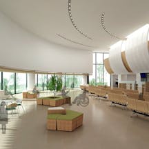 総合病院 土浦協同病院待合室