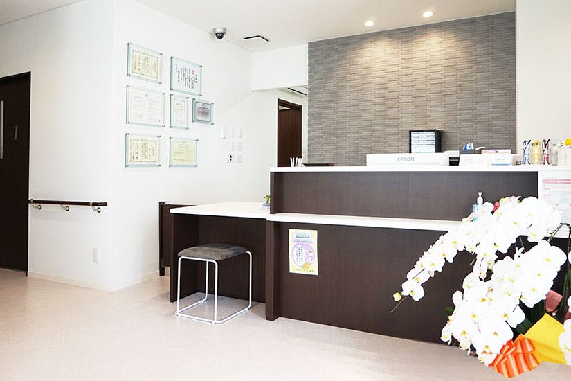 とやま内科皮フ科受付