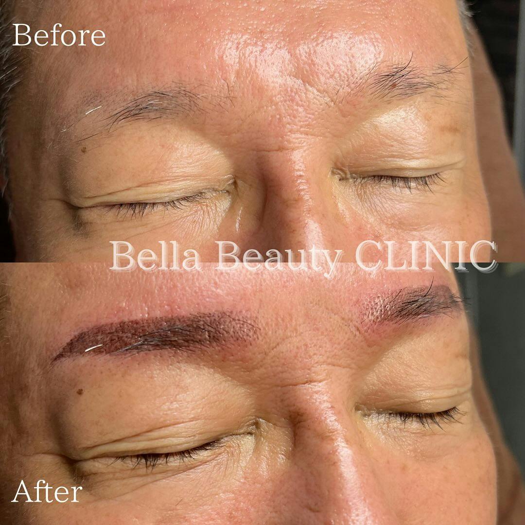 【眉】パウダーアートメイク(2D)_before_aftar