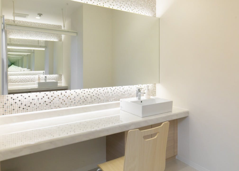 たかこ皮膚科クリニック化粧ルーム