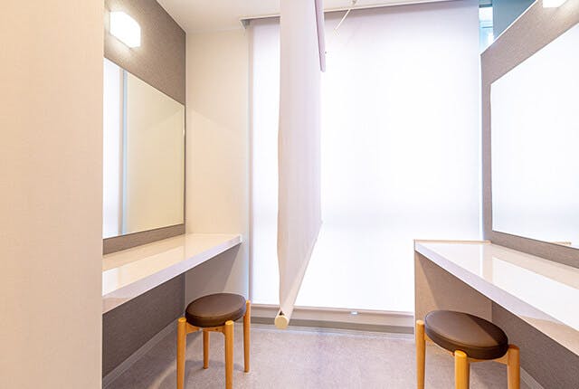 大阪南森町皮ふ科クリニックパウダールーム