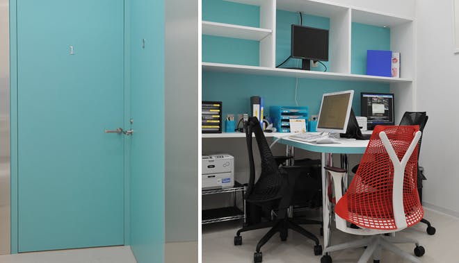 スカイビル腎・泌尿器科クリニック診察室