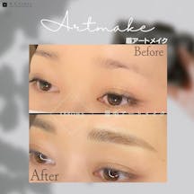 【女性・眉】眉アートメイク_before_aftar