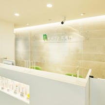 のぼりと皮膚科受付