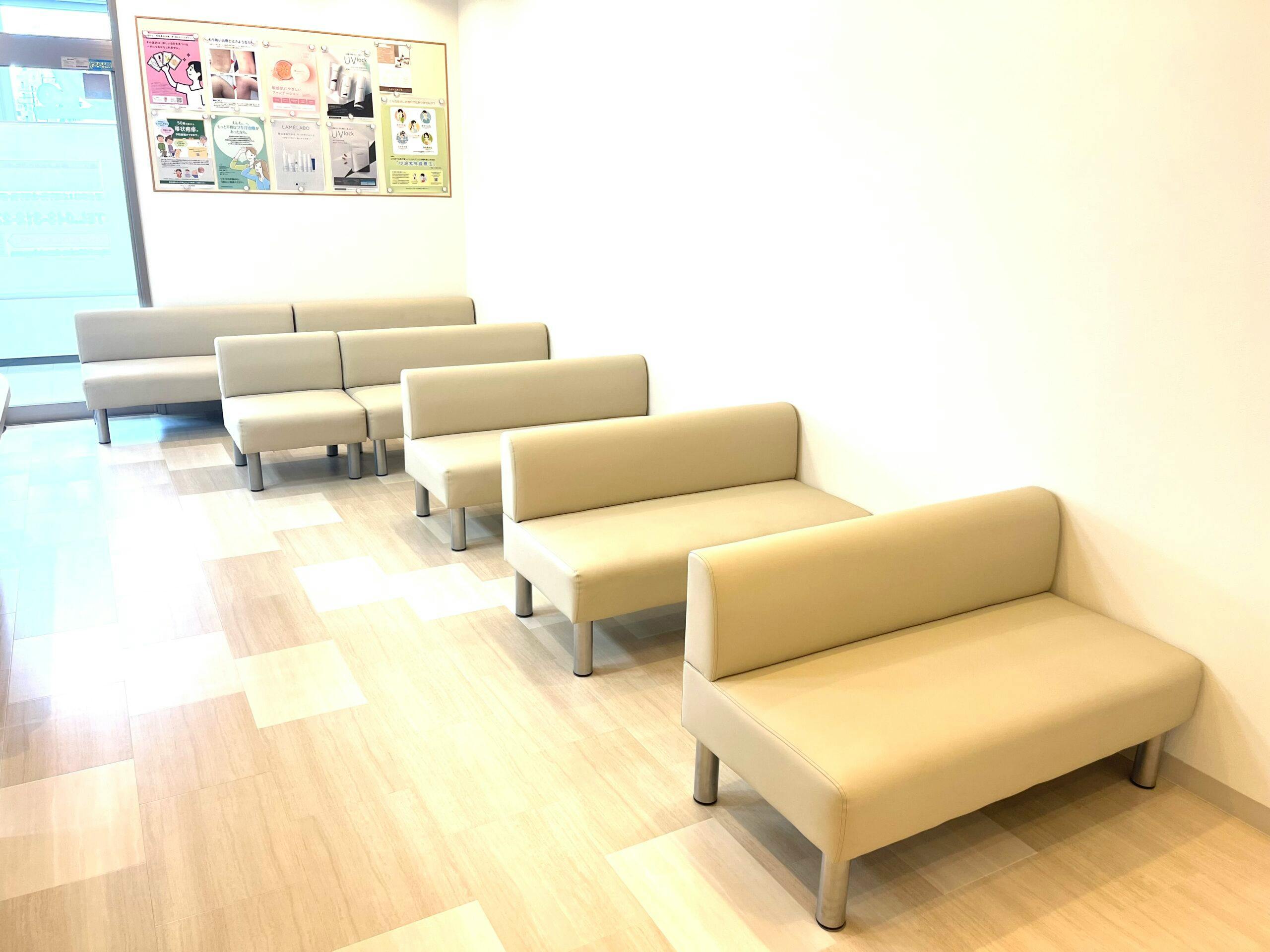 ちばでら皮フ科待合