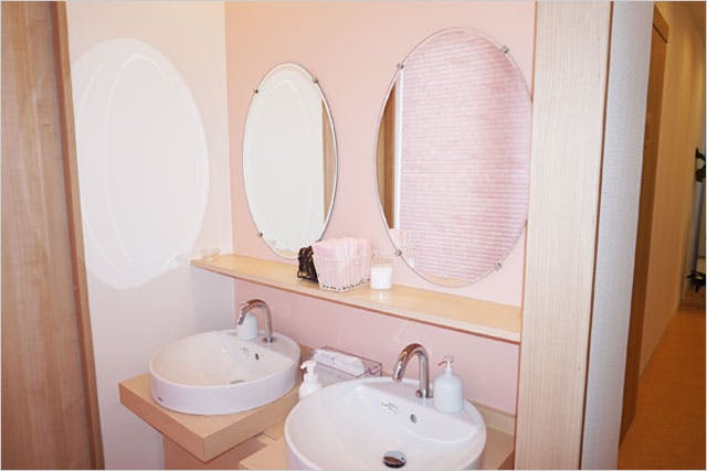 たまプラーザあかりクリニックパウダールーム