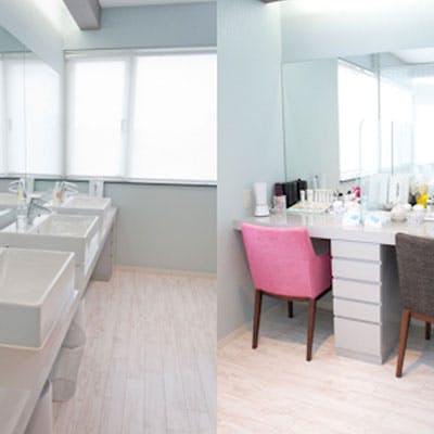 いなむら皮ふ科医院パウダールーム