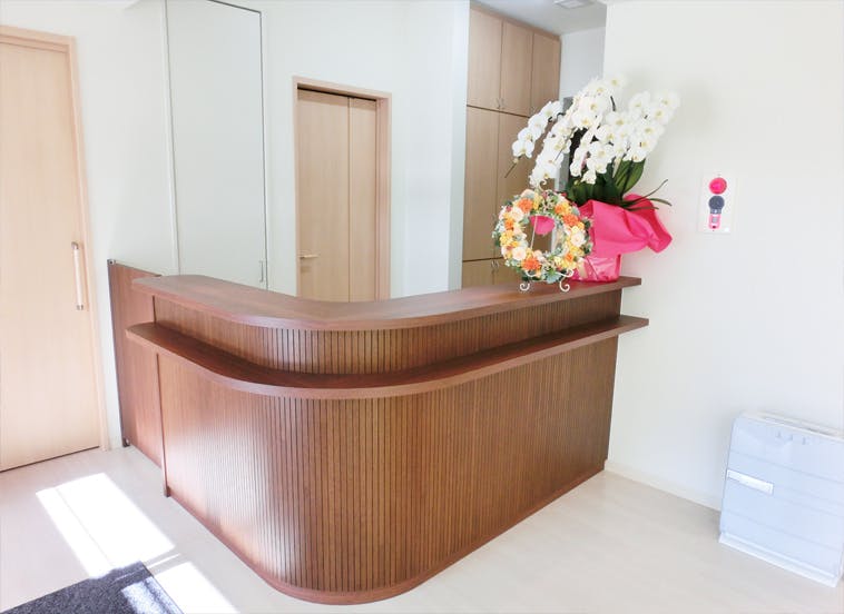 わかたび皮ふ科受付