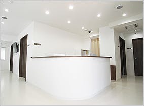 くわえ皮膚科受付