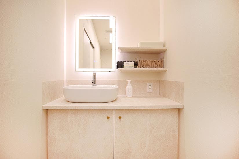 新綱島皮ふのクリニック洗面所