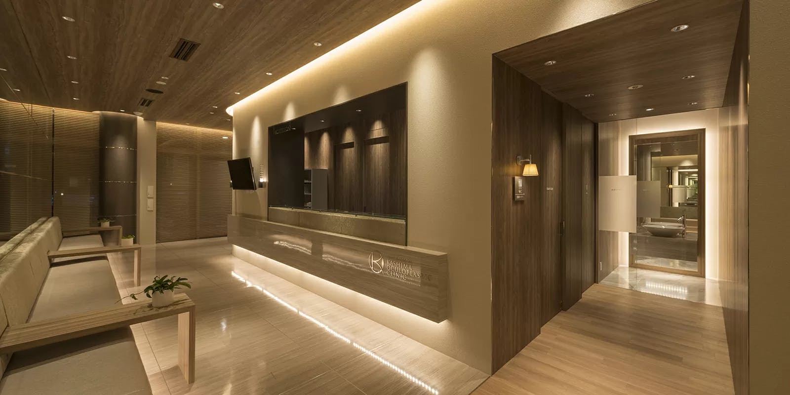 新前橋かしま眼科形成外科クリニック入口