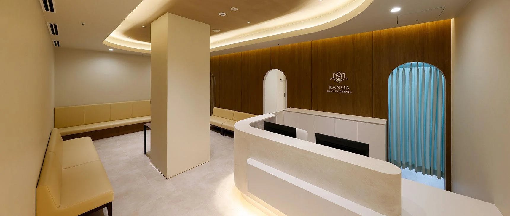 カノアビューティークリニック受付 待合室