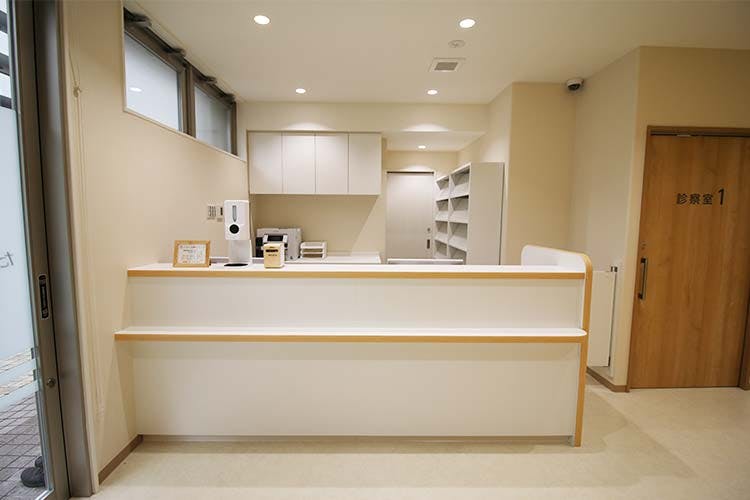 たるたに皮膚科クリニック受付